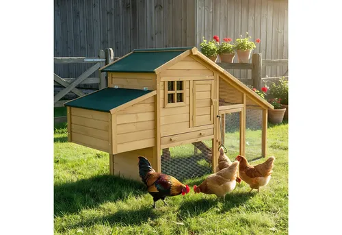 Zooprinz Hühnerstall Komfort mit Auslauf und Nistkasten