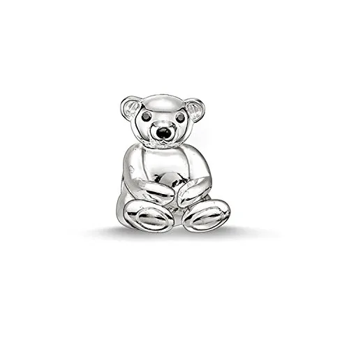 Thomas Sabo Damen Bead Charm K0163-041-12 - Bead Charm aus 925er Sterlingsilber, ideal zum Kombinieren mit Bead Ketten und Armbändern. Ein perfektes, individuelles Geschenk für besondere Anlässe.