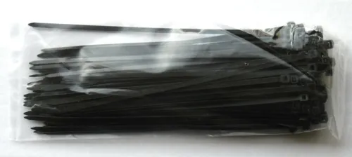 Kabelbinder schwarz 250 mm lang 4mm breit für Gerüst-netz Befestigung Halter 100