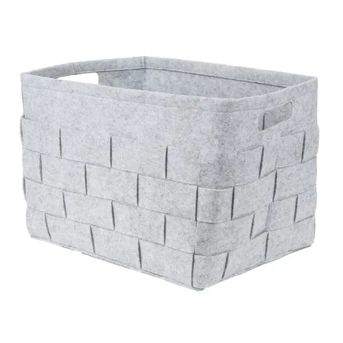 Aufbewahrungskorb Filzkorb Grau ca. 30L