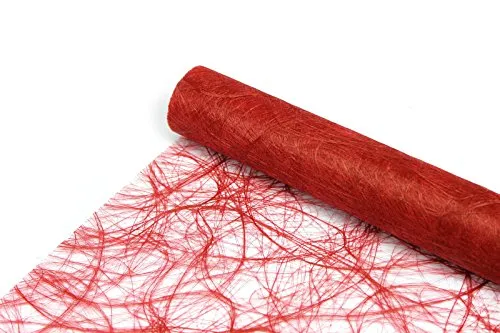 25m Sizoweb® Original Tischband Tischläufer 30cm in Rot - Hochwertiger Tischläufer in leuchtendem Rot, ideal für festliche Anlässe und kreative Dekorationen. Format: 30cm x 25m, perfekt kombinierbar mit passenden Servietten.