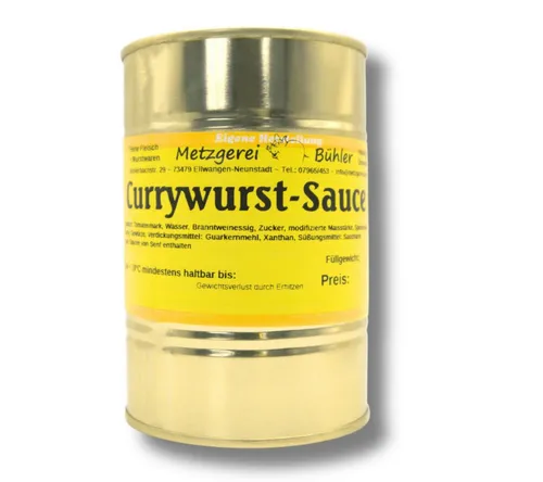 Metzgerei Bühler Saucen Currywurst Soße, 1 x 400 g