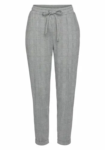 VIVANCE Damen Jogger Pants - Sport-Jogginghosen für Damen, bequeme Schlupfhose mit Karomuster und Eingrifftaschen, ideal für lässige Freizeitlooks und aktiven Lifestyle.