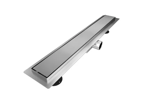 SONNI Duschrinne Edelstahl Duschrinne 60 cm komplettset befliesbar Bodenablauf Flach, Abflussrinne Siphon Ablaufrinne Bad