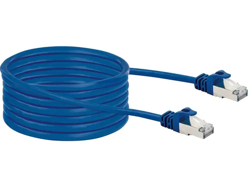 Schwaiger Netzwerkkabel CAT8 10m mit 2x RJ45 Stecker - Powerline-Netzwerkkabel für hohe Übertragungsgeschwindigkeiten, ideal für Gigabit-Netzwerke. Mit Knickschutz und vergoldeten Kontakten für optimale Signalqualität und Langlebigkeit.