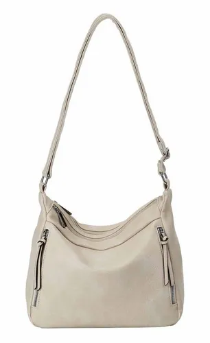 ITALYSHOP24 Schultertasche Damen Tasche Shopper Crossbody Handtasche Umhängetasche Beuteltasche, CrossOver Damentasche Hobo Bag Henkeltasche Reisetasche Leder Optik