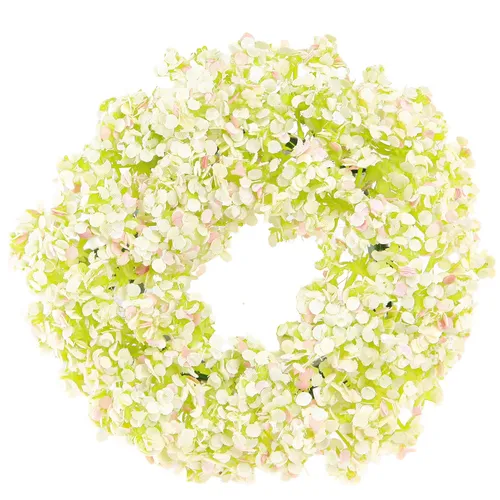 Künstlicher Blumenkranz Tischdeko Frühling Hochzeit 12cm 6er Set, 6 Stück