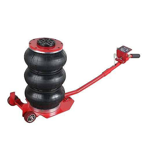 AIM Tools Pneumatischer Wagenheber 3 Ton Mehrfachbeutel Luftheber, Wagenheber Heber Air Jack Luftheber Aufblasbarer mit abnehmbarem Griff und Zwei Rädern, für Auto Reparatur Reifenwechsel