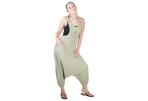 KUNST UND MAGIE Haremshose Kunst und Magie Hippie Latzhose Haremshose Hose Psy Goa 70er Overall