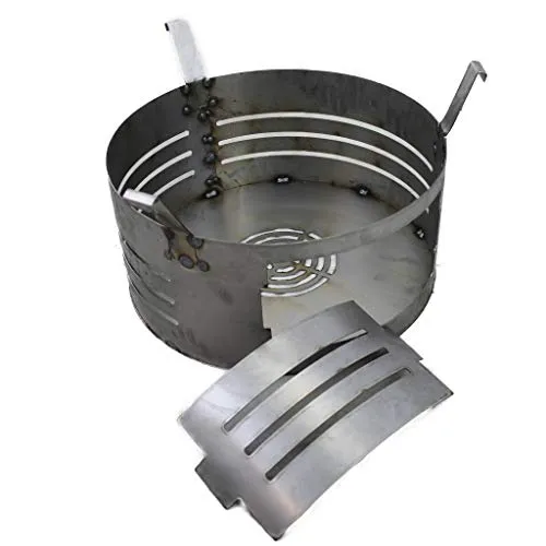 Feuerkorb für Feuertonne #15 - Holzkohlegrills - Optimaler Schutz für Ihre Feuertonne mit einfachem Einhängen, ideal für Camping und Rasenflächen, sorgt für perfekte Temperaturverteilung und schont das Material.