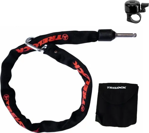 Trelock ZR355 Anschlusskette Zusatzkette 150 cm für RS350/450 Level 3 Ø 6 mm inkl. Fahrradklingel