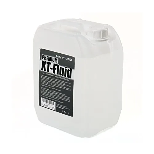 LightmaXX Premium XT FLUID Nebelfluid, 5L, Hochdichtes Qualitäts-Nebelfluid, Für Verdampfernebelmaschinen, Extremes Nebelvolumen, Lange Standzeit, Hergestellt in Deutschland, CLP-Richtlinie Konform,