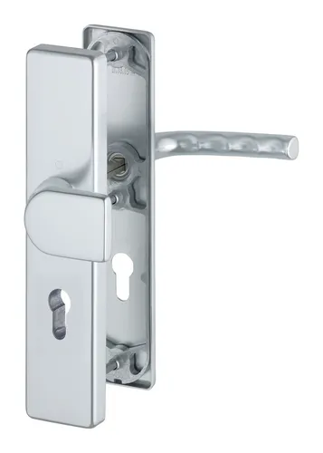 Hoppe Birmingham Aluminium-Schutz-Langschild-Wechsel-Garnitur - Türsicherungen für Außen- und Wohnungstüren, mit Profilzylinder für höchste Sicherheit und Langlebigkeit, passend für Türstärken von 37-42 mm.