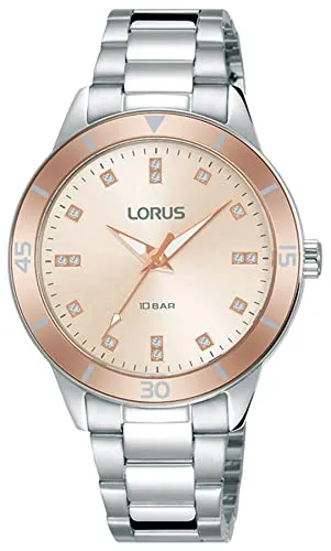 Lorus Damen Analog Quarz Uhr mit Metall Armband RG241RX9