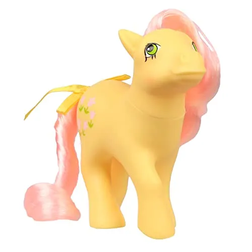 Basic Fun My Little Pony Blümchen Classic Pony, sammelbares Vintage-Pferde-Spielzeug für Kinder, Einhorn-Spielzeug für Jungen und Mädchen ab 3 Jahren