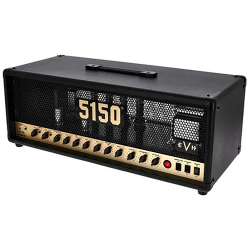 EVH 5150 Iconic EL34 Topteil - Gitarrenverstärker mit 80 Watt Leistung, Dual Gain und Noise Gate für kraftvollen Sound. Inklusive Fußschalter und Lautsprecherkabel, ideal für professionelle Musiker.