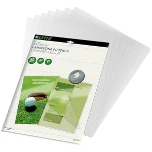LEITZ 25 UDT Laminierfolien glänzend für A3 80 micron