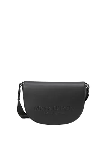 Marc O'Polo Vika S Umhängetasche - Damen schwarz - Elegante Umhängetasche aus hochwertigem Lederimitat, perfekt für den täglichen Gebrauch und stilvolle Akzente.