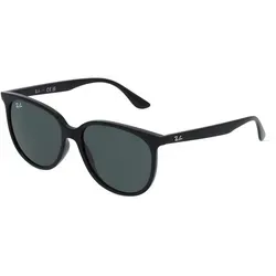 Ray-Ban RB4378 Black Sonnenbrille - Unisex Sonnenbrille mit 100% UV-Schutz, stilvollem quadratischen Design und robustem Kunststoffrahmen für optimalen Tragekomfort und Schutz.