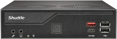 Shuttle Barebone slim DH810 - Kompakter Barebone PC - Barebone PC mit Intel LGA1851, ideal für platzsparende Lösungen und leistungsstarke Anwendungen dank SO-DDR5 und M.2 Slot.