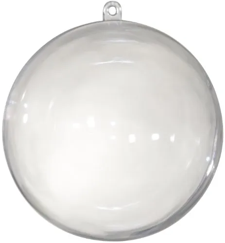 Kunststoff Kugeln, Kugel hohl, teilbar, transparent ca 40 mm / 4 cm. 5 STÜCK.