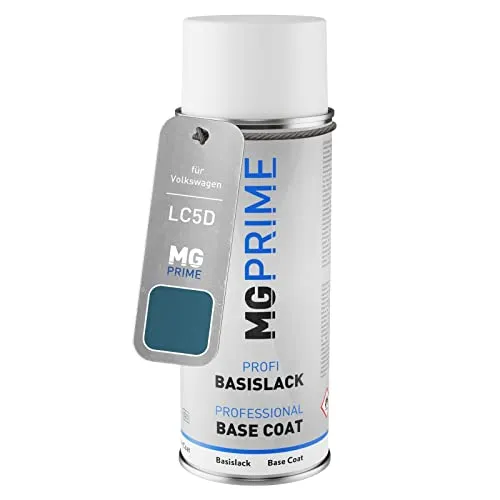 MG PRIME Autolack Spraydose für Volkswagen VW LC5D / C5D Waimeablue Perleffekt Basislack Sprühdose 400ml
