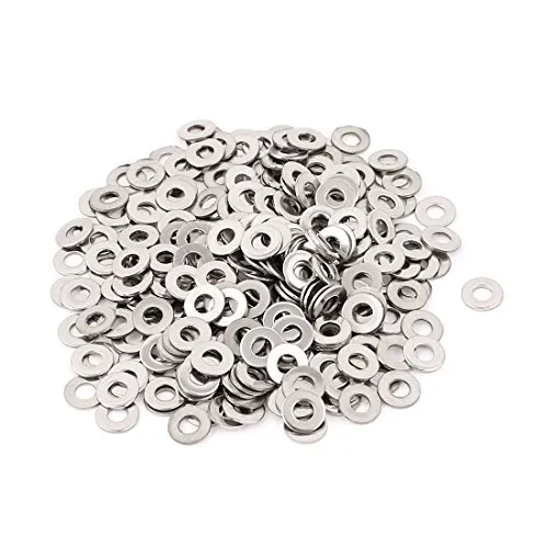 sourcing map 300 Stück Unterlegscheiben M3x3 mm Karosseriescheiben aus Edelstahl Beilagscheiben für Bolzenschrauben