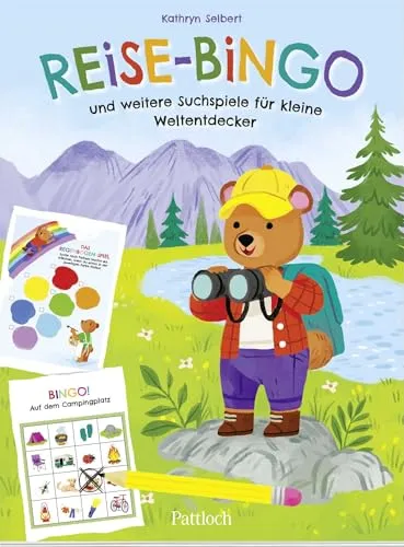 Reise-Bingo und weitere Suchspiele für kleine Weltentdecker: Spieleblock für Kinder ab 5 Jahren | Die perfekte Beschäftigung auf Reisen