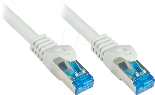 GC 8060-SF150GR - 15m Cat.6A SmartFLEX Patchkabel - Patchkabel für 10-Gigabit-Netzwerke, hochflexibel und halogenfrei, ideal für einfache Installation in engen Räumen. Perfekt für PCs, TVs und mehr.