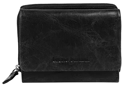 Bruno Banani Geldbörse aus echt Leder - Elegante Geldbörse aus 100% Rindleder mit RFID-Schutz. Praktisches Münzfach mit Reißverschluss und ausreichend Platz für Karten und Geldscheine. Ideal für den Alltag.