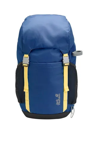 Jack Wolfskin Kinder-Wanderrucksack Explorer 20L blau/gelb - Der KIDS EXPLORER 20L ist ideal für Abenteuer. Mit bequemen SOFTNECK Schultergurten, seitlichen Netztaschen und Platz für ein Trinksystem ist er perfekt für Kinder ab 6 Jahren.