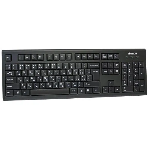 A4Tech KR-85 Tastatur USB QWERTY US Englisch Schwarz A4 TECH 4711421802116