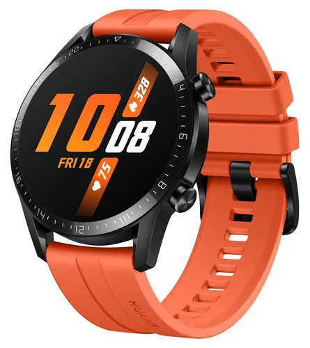 HUAWEI Watch GT 2 Smartwatch (46mm Full-Color-AMOLED, GPS) Sunset Orange