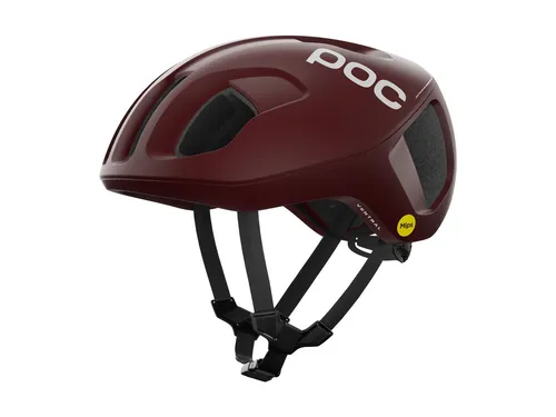 POC Ventral MIPS Rennradhelm - Dunkel Rot - Größe M - Fahrradhelm mit MIPS-Technologie für optimalen Schutz und Komfort, ideal für Rennradfahrer.