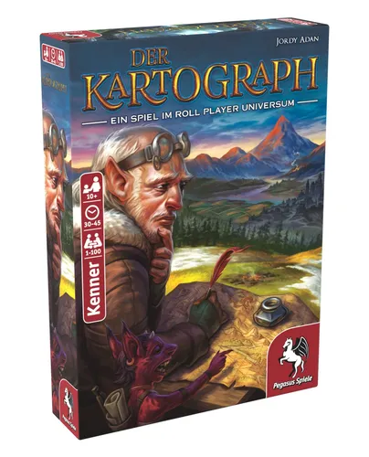 Pegasus Spiele 51310G - Der Kartograph, Kennerspiel des Jahres 2020 für bis zu 100 Spieler, fördert kreatives Planen und strategisches Denken