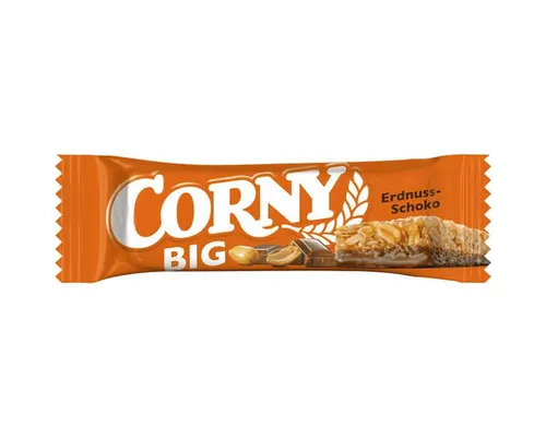 CORNY Cerealien, Corny Big Peanut Müsliriegel Schokolade mit gerösteten Erdnüssen 50g