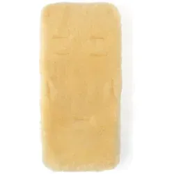 Hofbrucker Lammfell-Einlage in Natur - (L)72 x (B)35 cm - Kinderwagenauflagen mit 100% Lammfell für optimale Wärmeregulierung und Feuchtigkeitsmanagement, passend für alle gängigen Kinderwagen und Buggys.