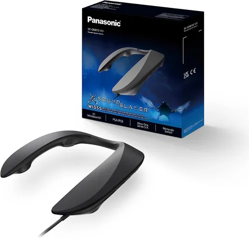 Panasonic SoundSlayer SC-GN01 Gaming Nacken-Lautsprecher - Mäuse - Innovativer Nackenlautsprecher mit USB-Konnektivität für ein immersives Gaming-Erlebnis.