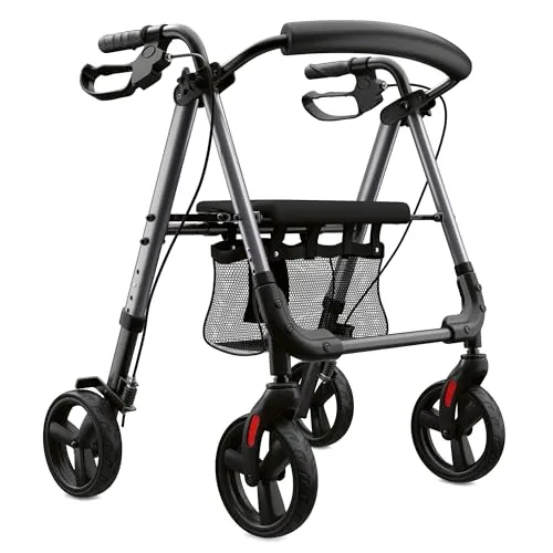 Weinberger Aluminium-Rollator – Faltbar und Leicht - Technik – Der hochwertige Aluminium-Rollator ist mit nur 6,2 kg ein echtes Leichtgewicht, 1-fach faltbar und ideal für mehr Sicherheit und Komfort im Alltag.