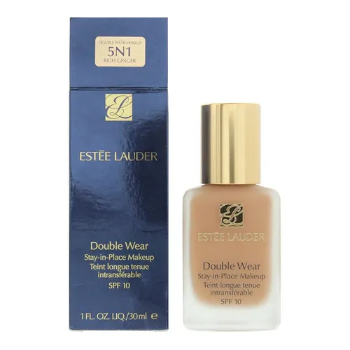 ESTÉE LAUDER Double Wear Stay-in-Place Foundation SPF 10 - Nr. 5N1 Rich Ginger - Make-up für makellosen Teint, 24 Stunden Haltbarkeit, ölfrei und schweißresistent. Ideal für jeden Tag und jeden Anlass.