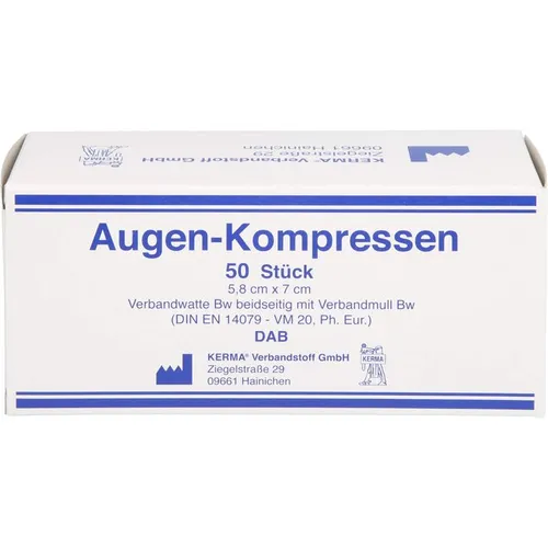 AUGENKOMPRESSEN 5,8x7 cm unsteril 50 St.