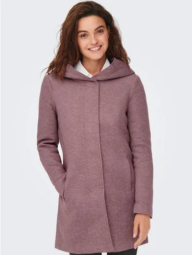 ONLY Langjacke ONLSEDONA LIGHT COAT OTW NOOS – Modischer Materialmix in Braun - Elegante Langjacke mit pflegeleichtem Materialmix aus 85% Polyester und 15% Baumwolle, ideal für stilvolle Outfits. Mit Kapuze und figurumspielendem Schnitt für höchsten Tragekomfort.