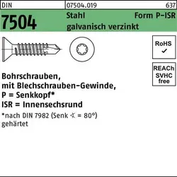 Bohrschraube DIN 7504 SEKO ISR P 3,9x22-T20 Stahl galv.verz. 1000St. - Hochwertige Bohrschrauben aus galvanisch verzinktem Stahl, ideal für den professionellen Einsatz. Verfügbar im praktischen 1000er-Pack, bieten sie zuverlässige Verbindungselemente für verschiedene Anwendungen.