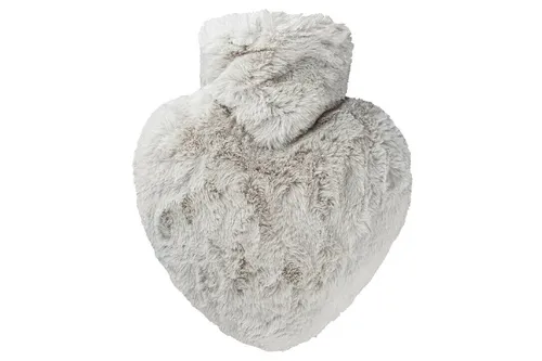 HUGO FROSCH Wärmflasche 'Herz Langhaar-Flausch'