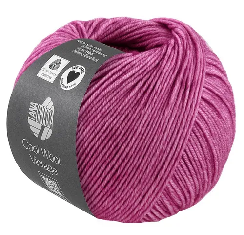 LANA GROSSA COOL WOOL VINTAGE Häkelwolle, 160 m (Ton-in-Ton gefärbte Merinowolle in Vintage-Optik), 50 g