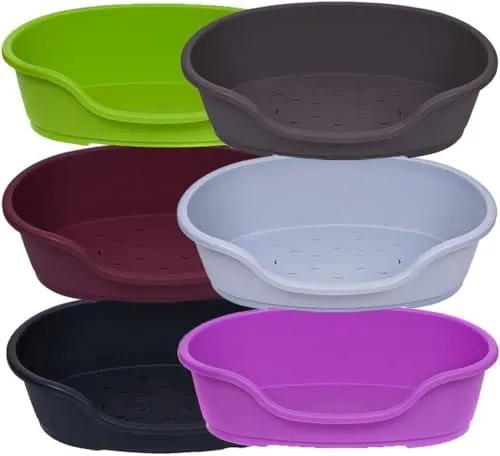 adena Hundekorb 71 cm - Robustes Hundebett aus Kunststoff - Hundebett aus Vollkunststoff, wetterfest und stabil, mit Anti-Rutsch-Füßen und abgesenktem Einstieg für besten Komfort. Ideal für drinnen und draußen.
