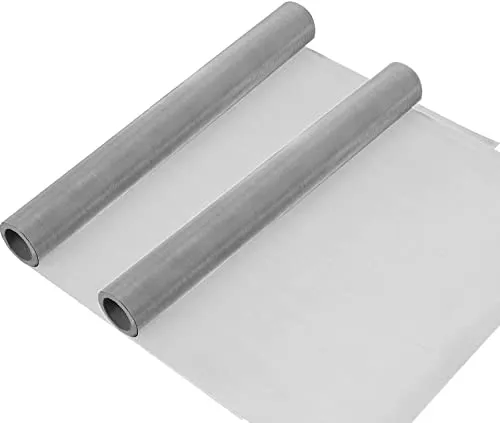 Gewebter Draht 120 Mesh, 2 Rollen 30 * 100 cm 304 Edelstahl-Mesh-Bildschirm für Heimwerker, Lüftung, Filter, Sicherheit, Fenster & Garten usw.