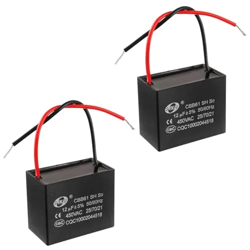 SIGANDG CBB61 12uF 450V AC 50/60 Hz Klimaanlage Lüfter Motor Laufkondensator (2er Pack)