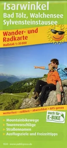 Isarwinkel, Bad Tölz, Walchensee, Sylvensteinstausee: Wander- und Radkarte mit Ausflugszielen & Freizeittipps, wetterfest, reißfest, abwischbar, GPS-genau. 1:35000 (Wander- und Radkarte: WuRK)