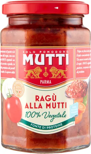 Ragu alla Mutti 100% Vegetale Nudelsauce 280g - Mutti - Nudelsauce, 100% pflanzlich und ideal für eine gesunde, fleischfreie Ernährung.